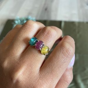 Tourmaline ring 925